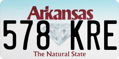 AR license plate 578KRE