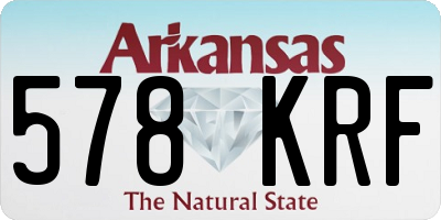 AR license plate 578KRF