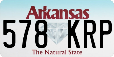 AR license plate 578KRP
