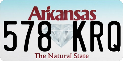 AR license plate 578KRQ