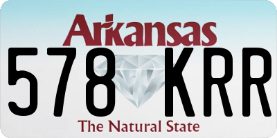 AR license plate 578KRR