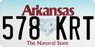 AR license plate 578KRT