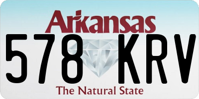 AR license plate 578KRV