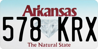 AR license plate 578KRX