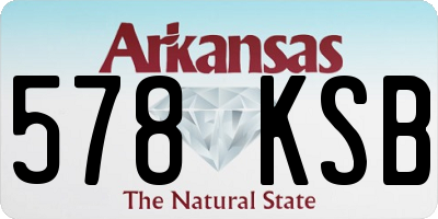 AR license plate 578KSB