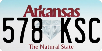 AR license plate 578KSC