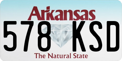 AR license plate 578KSD