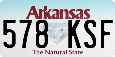 AR license plate 578KSF