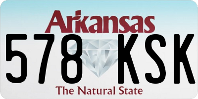 AR license plate 578KSK