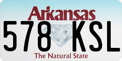 AR license plate 578KSL