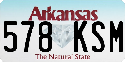 AR license plate 578KSM