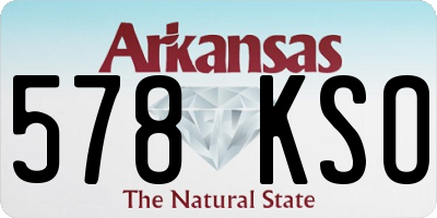 AR license plate 578KSO
