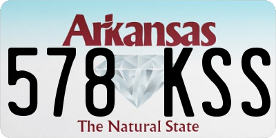 AR license plate 578KSS