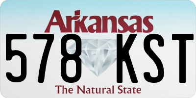 AR license plate 578KST