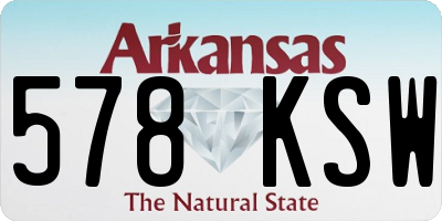 AR license plate 578KSW