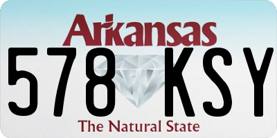 AR license plate 578KSY