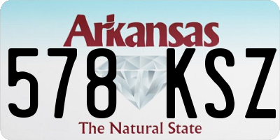 AR license plate 578KSZ