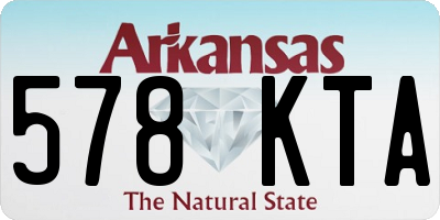 AR license plate 578KTA