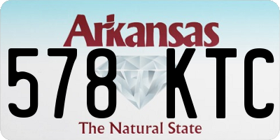 AR license plate 578KTC