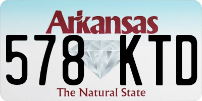 AR license plate 578KTD