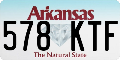 AR license plate 578KTF