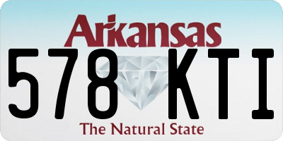 AR license plate 578KTI