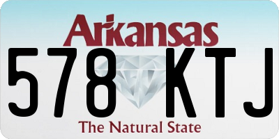 AR license plate 578KTJ