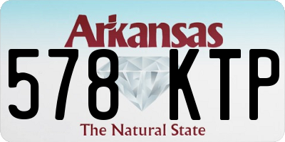 AR license plate 578KTP