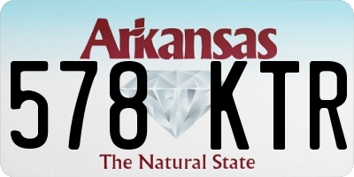 AR license plate 578KTR