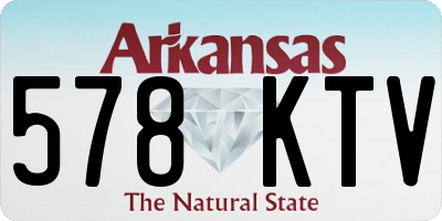 AR license plate 578KTV