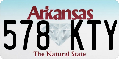 AR license plate 578KTY