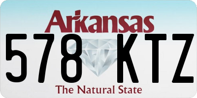 AR license plate 578KTZ