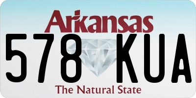 AR license plate 578KUA