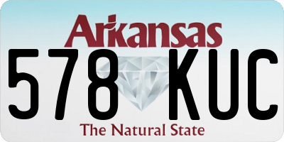 AR license plate 578KUC