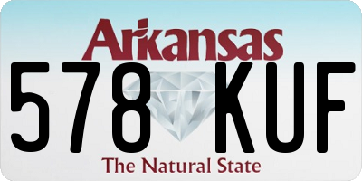 AR license plate 578KUF