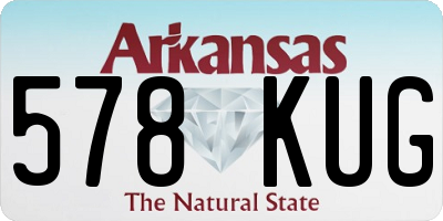 AR license plate 578KUG