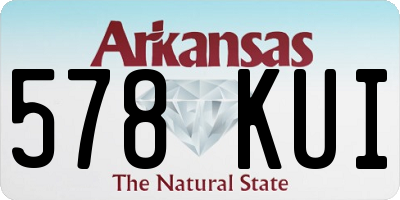 AR license plate 578KUI