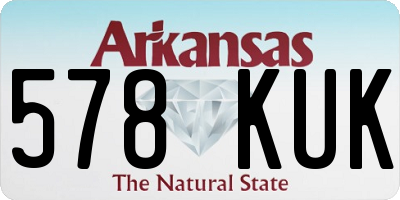 AR license plate 578KUK