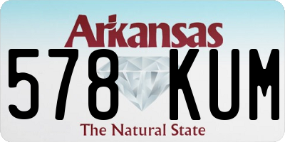 AR license plate 578KUM