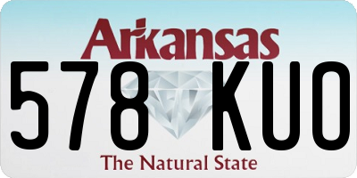 AR license plate 578KUO