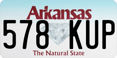 AR license plate 578KUP