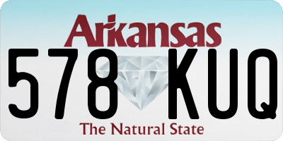 AR license plate 578KUQ