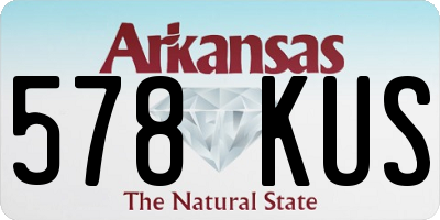 AR license plate 578KUS
