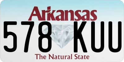 AR license plate 578KUU