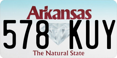 AR license plate 578KUY