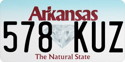 AR license plate 578KUZ