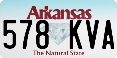 AR license plate 578KVA