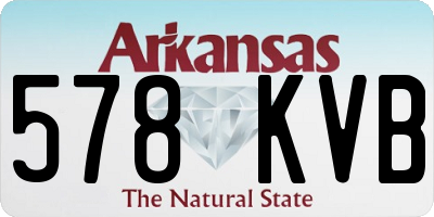 AR license plate 578KVB