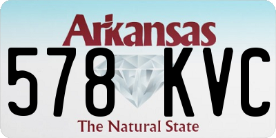 AR license plate 578KVC