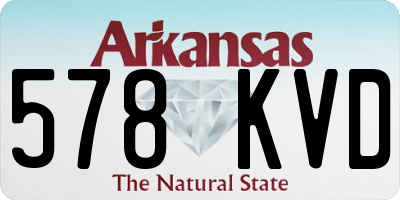 AR license plate 578KVD
